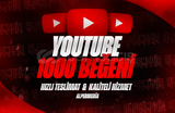 Youtube 1000 Beğeni | 365 gün Garantili