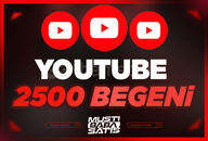 ⭐ Youtube 2500 Beğeni + Garanti