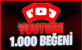 Youtube 1000 BEĞENİ + GARANTİ!