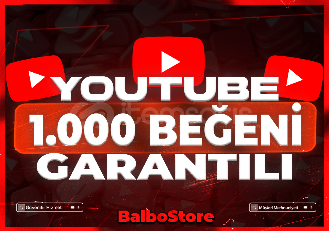 ⭐️YOUTUBE 1.000 BEĞENİ+GARANTİ✅⭐️ ⭐️YOUTUBE 1.000 BEĞENİ+GARANTİ✅⭐️