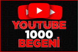 Youtube 1000 beğeni | Hızlı başlar - Garanti