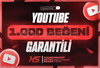 ⭐[GARANTİLİ] YOUTUBE 1000 BEĞENİ⭐