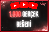 ⭐YOUTUBE 1.000 GERÇEK BEĞENİ⭐