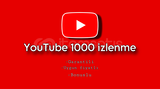 YouTube 1000 İzlenme ( En Ucuzu Bizde )