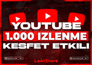⭐YOUTUBE 1000 İZLENME / EN UYGUN⭐