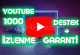 YouTube 1000 İzlenme - Garantili