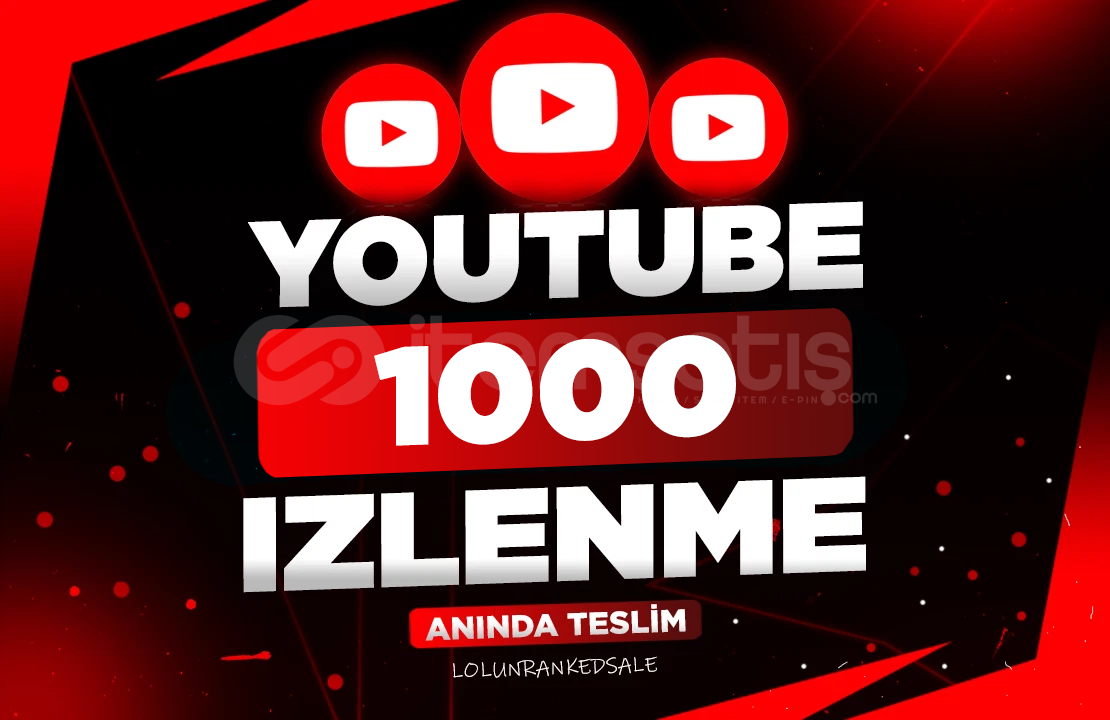 ⭐Youtube 1000 İzlenme / Garantili - Hızlı ⭐Youtube 1000 İzlenme / Garantili - Hızlı