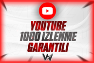 YOUTUBE 1000 İZLENME KALİTELİ/