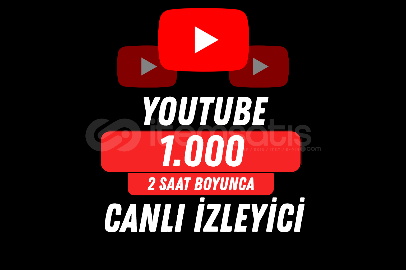 YOUTUBE 1000 İZLEYİCİ - 2 SAAT / HIZLI YOUTUBE 1000 İZLEYİCİ - 2 SAAT / HIZLI