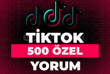 ⭐Tiktok 500 Özel Yorum + 30 Gün Garanti⭐