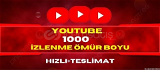  ⭐ Youtube 1000 Ömür Boyu Video İzlenme ⭐