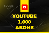 YouTube 1.000 Organik Abone