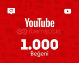 YouTube 1.000 Organik Beğeni