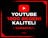 Youtube 1000 Organik Beğeni | Garantili