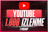 YouTube 1.000 Organik İzlenme - Anasayfa Etkili