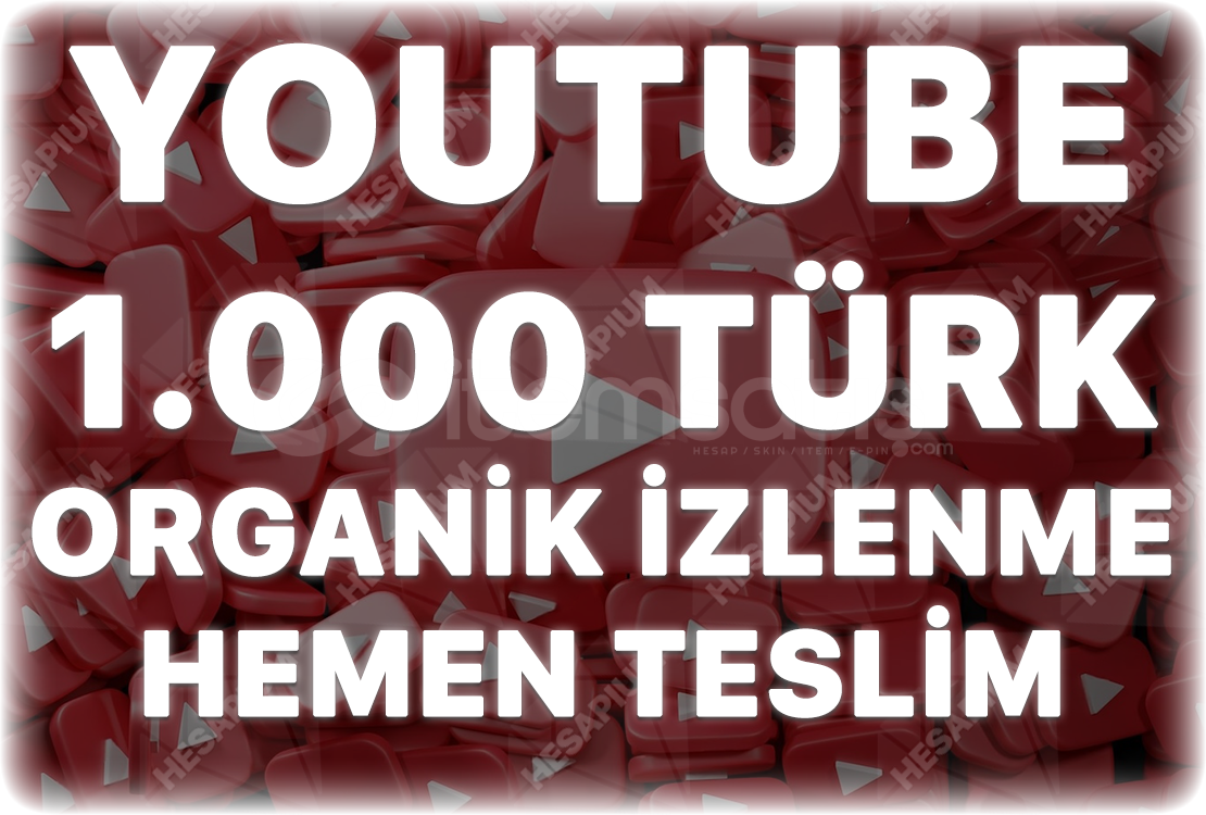Youtube 1.000 Organik Türk İzlenme Youtube 1.000 Organik Türk İzlenme