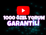 ⚡️ YOUTUBE 1000 ÖZEL YORUM ⚡️