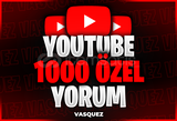 ⭐ YouTube 1000 Özel Yorum⭐