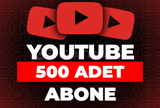 ⭐Youtube 500 Abone + 365 Gün Garanti⭐