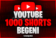 ⭐ YouTube 1000 Shorts Beğeni ⭐