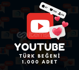 ⭐ Youtube 1000 Türk Beğeni ⭐