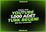 ⭐Youtube 1.000 Türk Beğeni