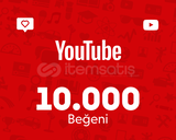 YouTube 10000 Beğeni (1 Yıl Garantili)