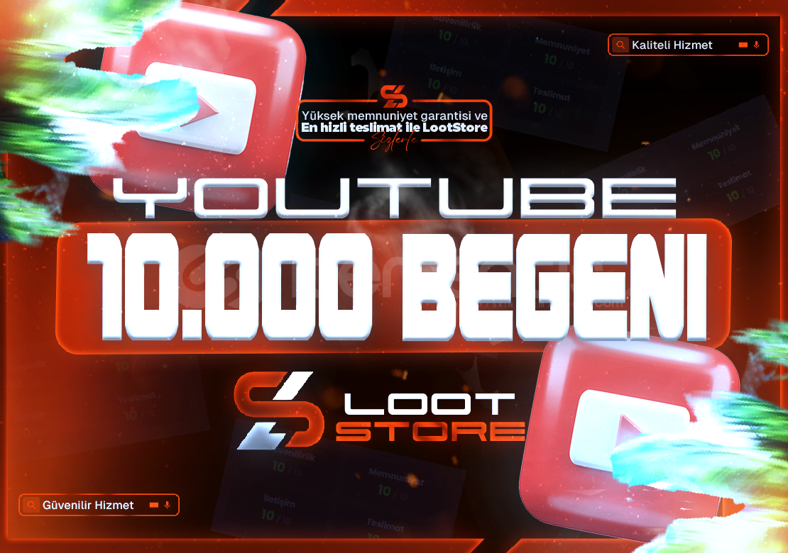 ⭐️YOUTUBE 10.000 BEĞENİ+GARANTİ✅⭐️ ⭐️YOUTUBE 10.000 BEĞENİ+GARANTİ✅⭐️