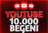 YouTube 10.000 Beğeni - Hızlı
