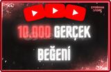 ⭐YOUTUBE 10.000 GERÇEK BEĞENİ⭐