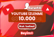 YOUTUBE 10.000 İZLENME / GARANTİLİ