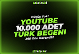 ⭐Youtube 10.000 Türk Beğeni