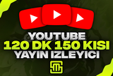 ✨YouTube 120 Dk 150 Kişi Yayın İzleyici!