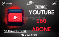 ⭐️YouTube 150 Global Abone [Garanti]⭐️