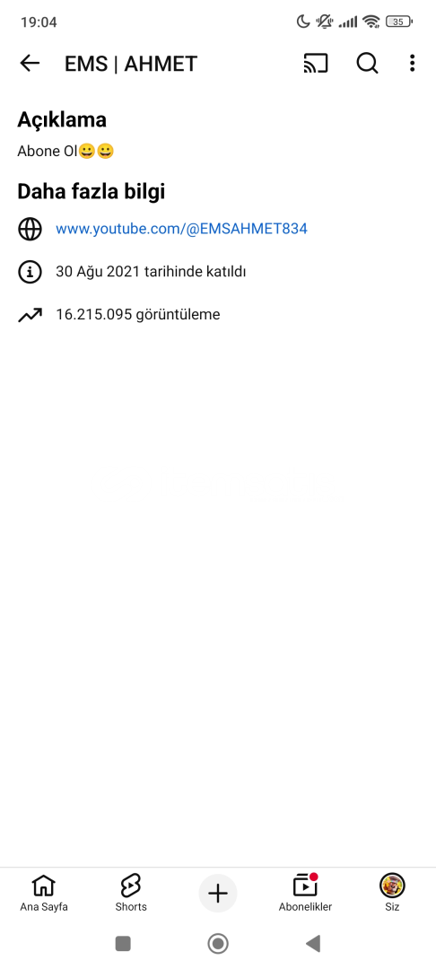 YouTube 157 k aboneli hesap Short hesabı  YouTube 157 k aboneli hesap Short hesabı