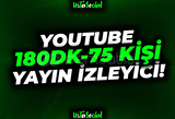 ⭐YouTube 180 Dakika 75 Kişi İzleyici!