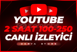 Youtube 2 Saat 100-250 Youtube Canlı İzleyici