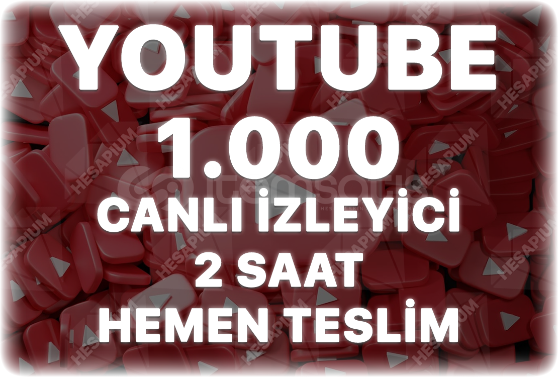 Youtube 2 Saat 1.000 Organik Canlı İzleyici Youtube 2 Saat 1.000 Organik Canlı İzleyici