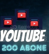 Youtube 200 Abone (%100 GARANTİLİ)