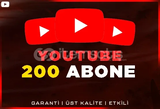 ⭐YouTube 200 Abone + Garanti ⭐
