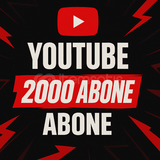 YouTube 2000 Abone | Kalıcı | Hızlı Teslimat