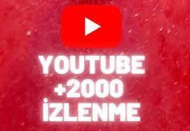 YouTube 2000 İzlenme ömür boyu garanti 100%100