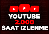 YouTube 2000 Saat İzlenme
