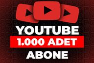 ⭐Youtube 1000 Abone + 365 Gün Garanti⭐