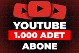 ⭐Youtube 1000 Abone + 365 Gün Garanti⭐