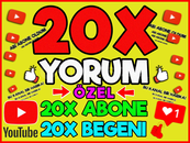 ⭐KALICI YOUTUBE 20X ÖZEL YORUM 20X ABONE 20X-