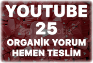 Youtube 25 Organik Yorum