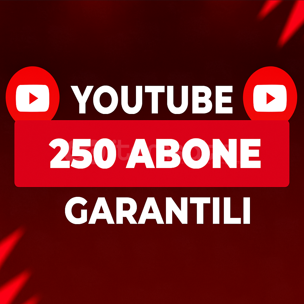 YouTube 250 Abone | %100 GARANTİLİ & HIZLI YouTube 250 Abone | %100 GARANTİLİ & HIZLI