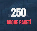 YOUTUBE 250 ABONE 30 GÜN GARANTİLİ