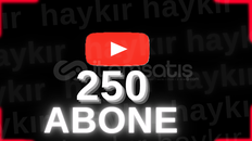 ⭐ YOUTUBE 250 ABONE⭐ 